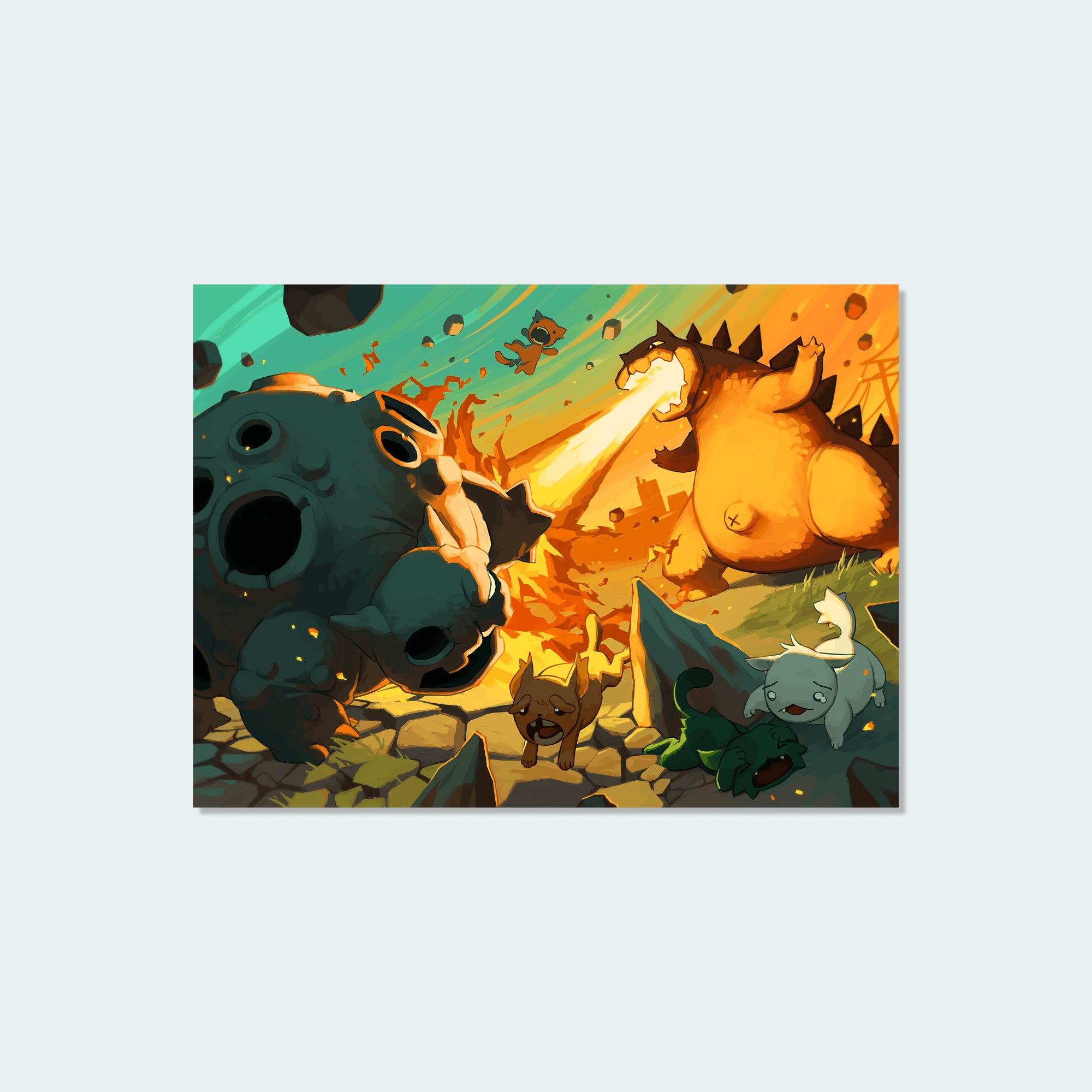 Maestro Media Mewgenics Kaiju Clash puzzle 1000 pezzi
