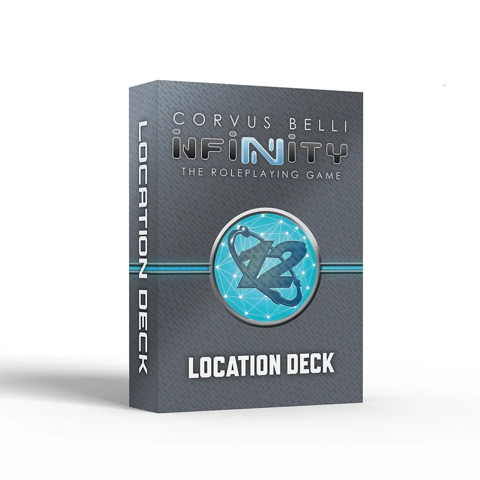 Modiphius Infinity Location Card Deck mazzo 54 carte fisiche