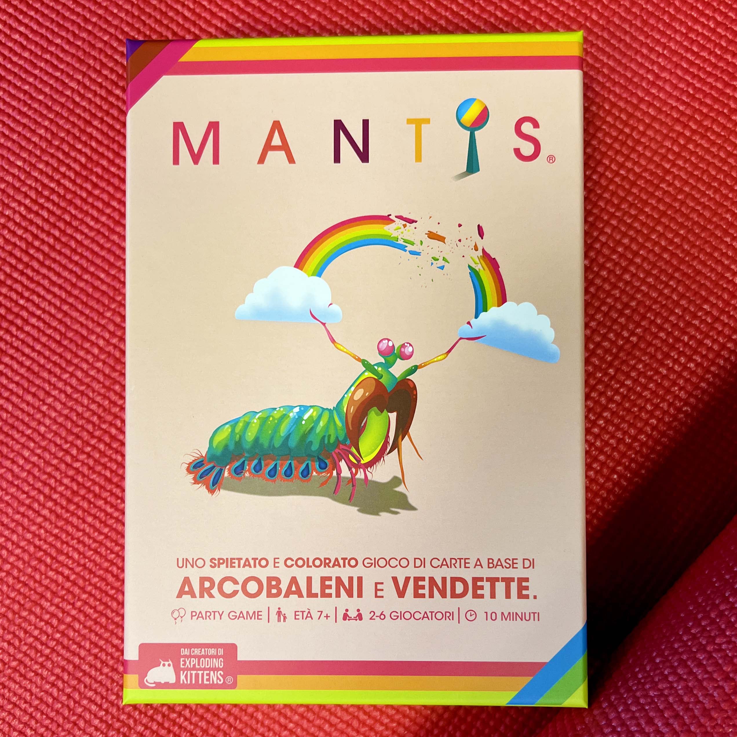 Asmodee Mantis Classico gioco carte party 2-6 arcobaleno