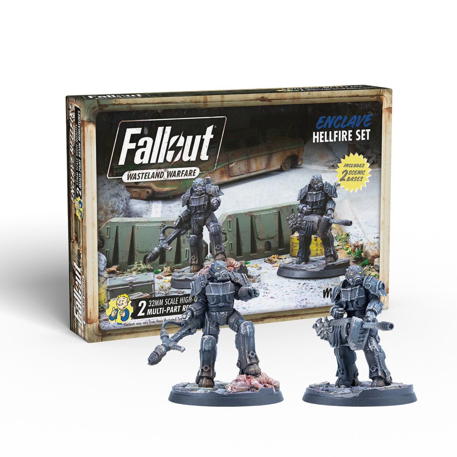 Modiphius Fallout: Wasteland Warfare Enclave Hellfire miniature resina
