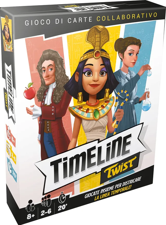 Asmodee Timeline Twist gioco di carte cooperativo 2-6
