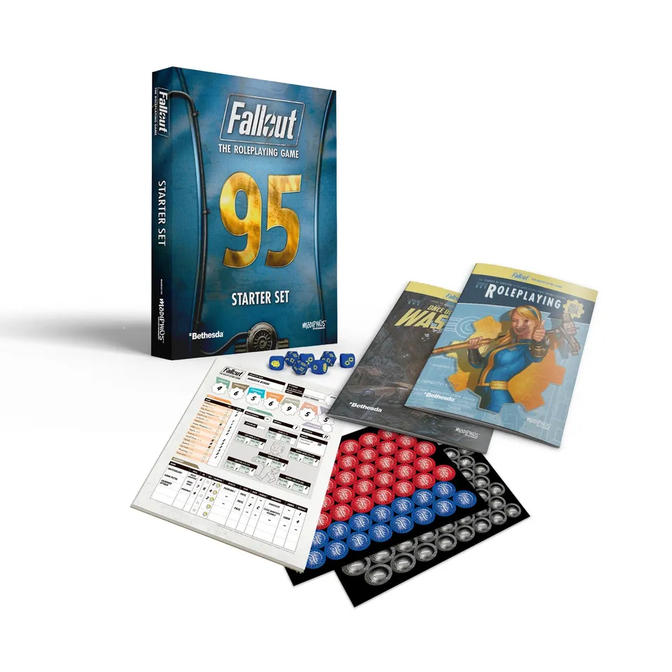 Fallout Gioco di Ruolo 2d20 Starter Set scatola base Commonwealth