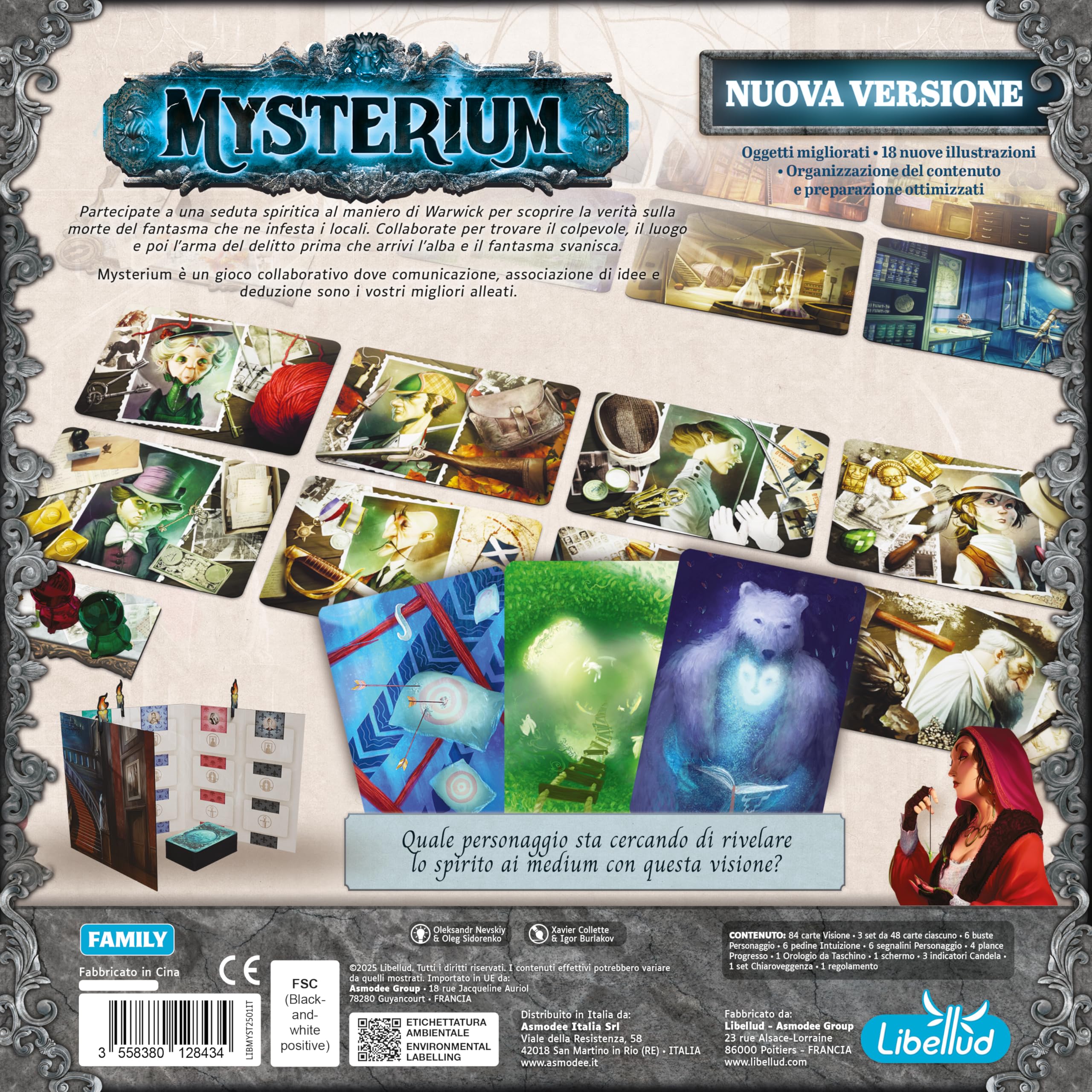 Asmodee Mysterium 2025 gioco da tavolo collaborativo