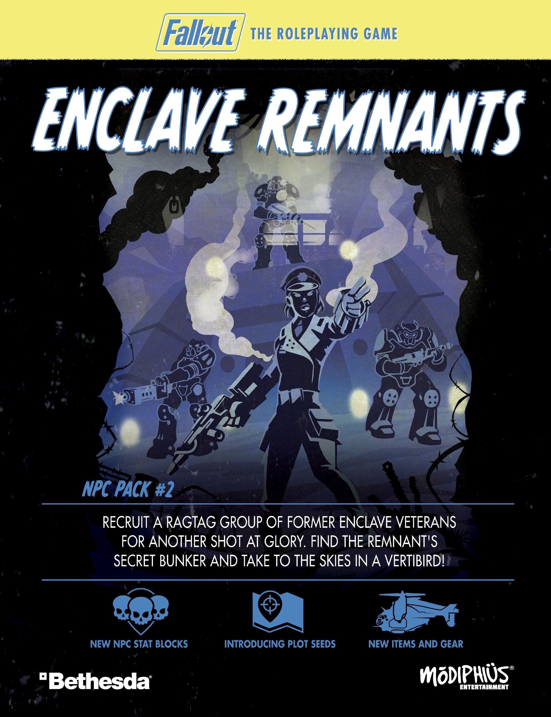 Fallout 2d20 NPC Pack 2 Enclave Remnants supplemento PDF