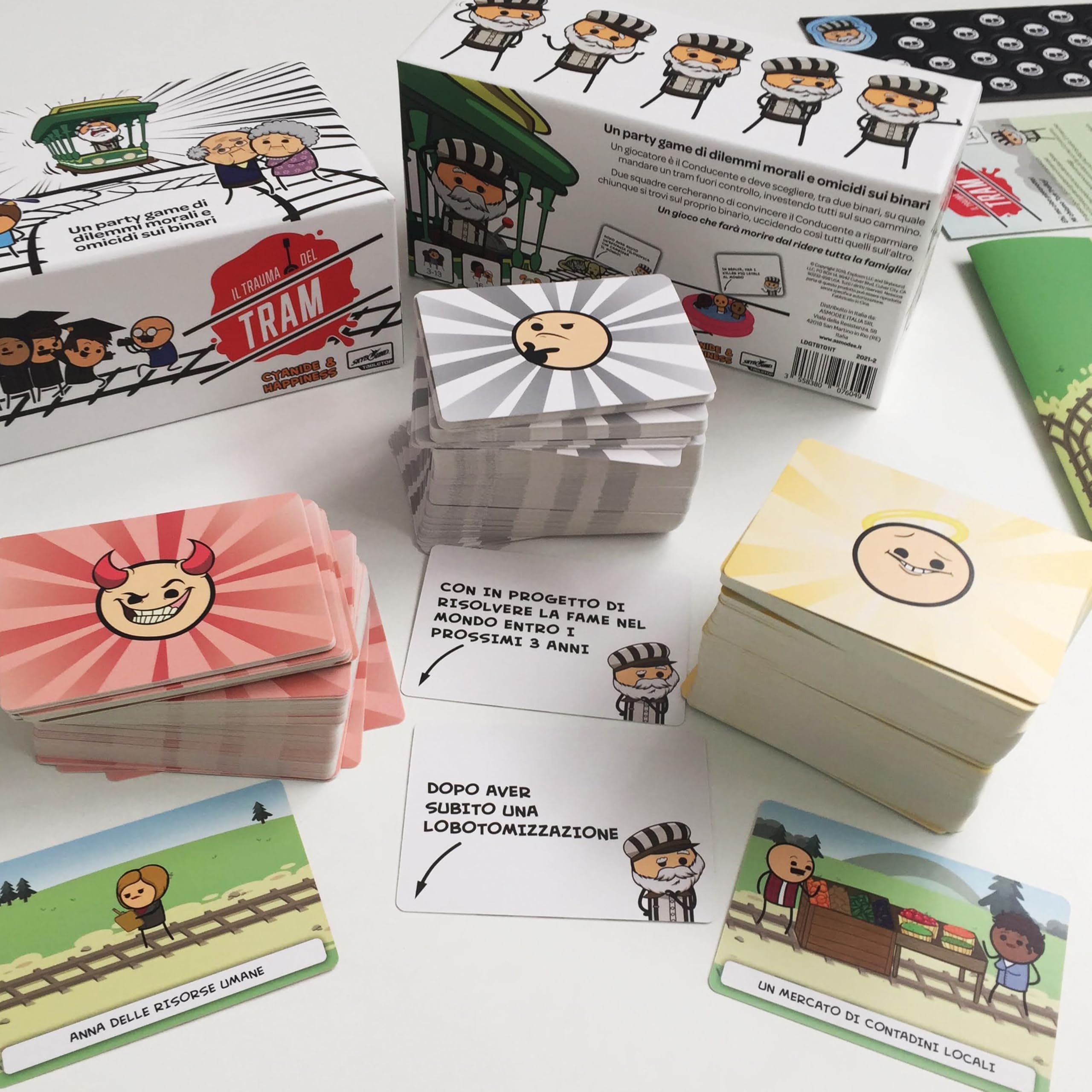 Asmodee Il Trauma del Tram party game edizione italiana 3-13 giocatori