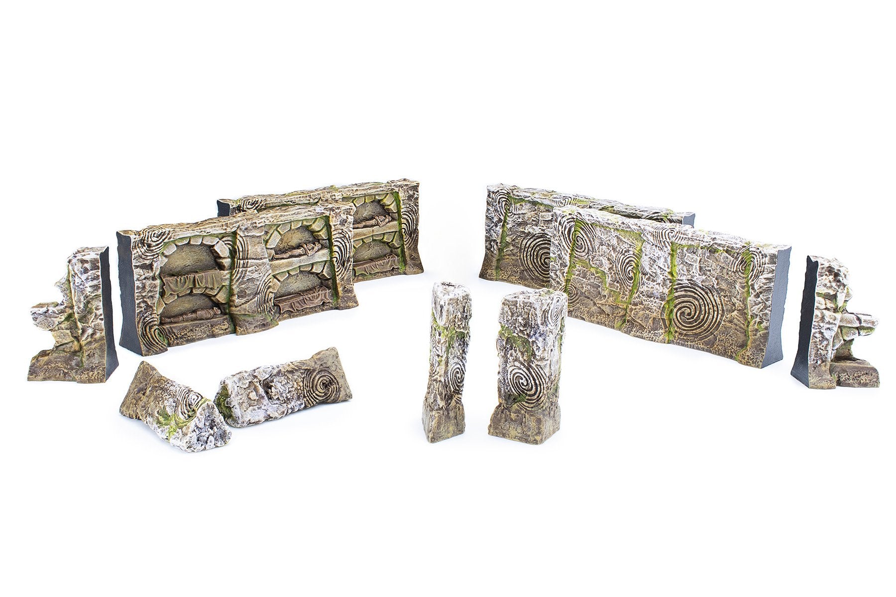 Modiphius Call to Arms set scenico Bleak Falls Barrow resina