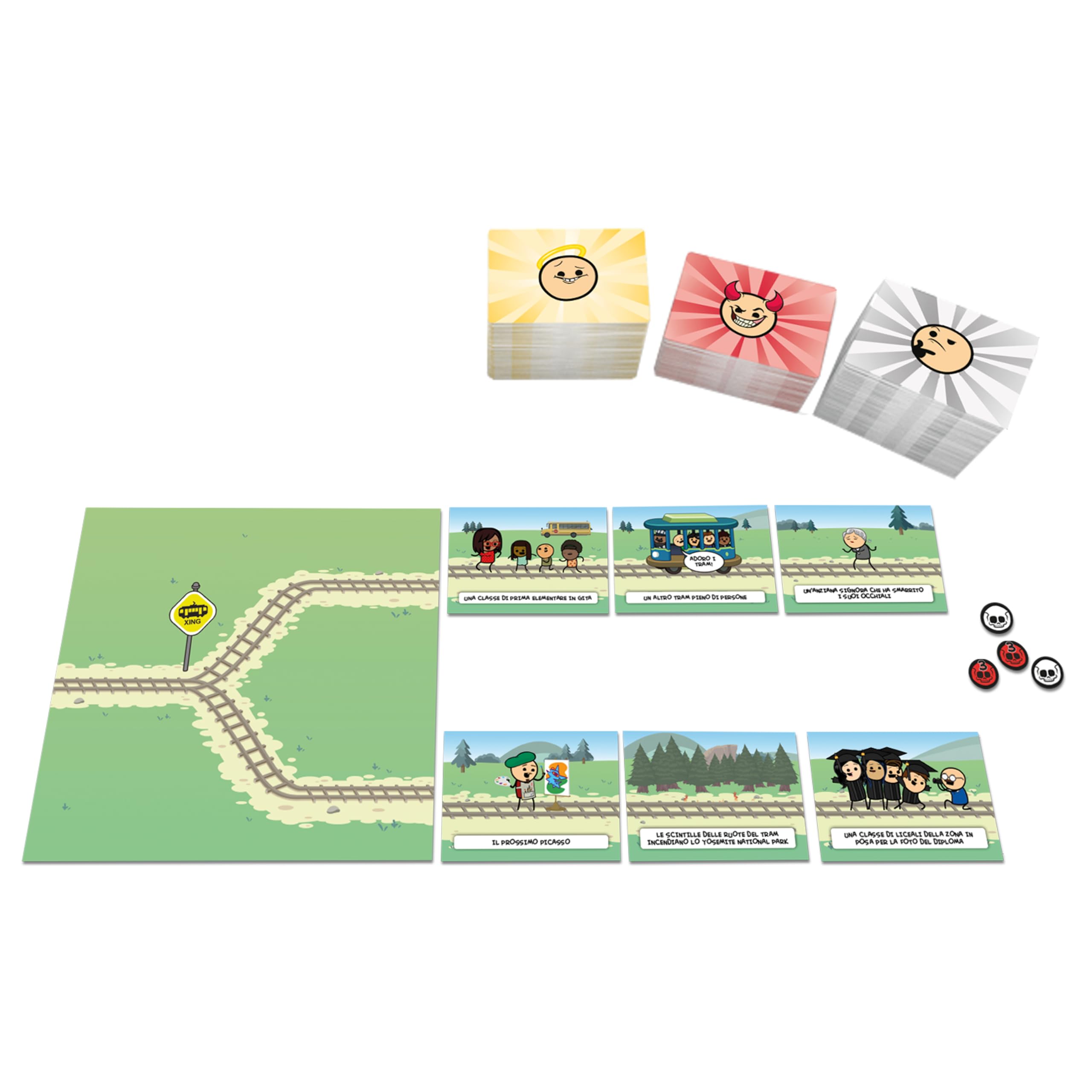 Asmodee Il Trauma del Tram party game edizione italiana 3-13 giocatori