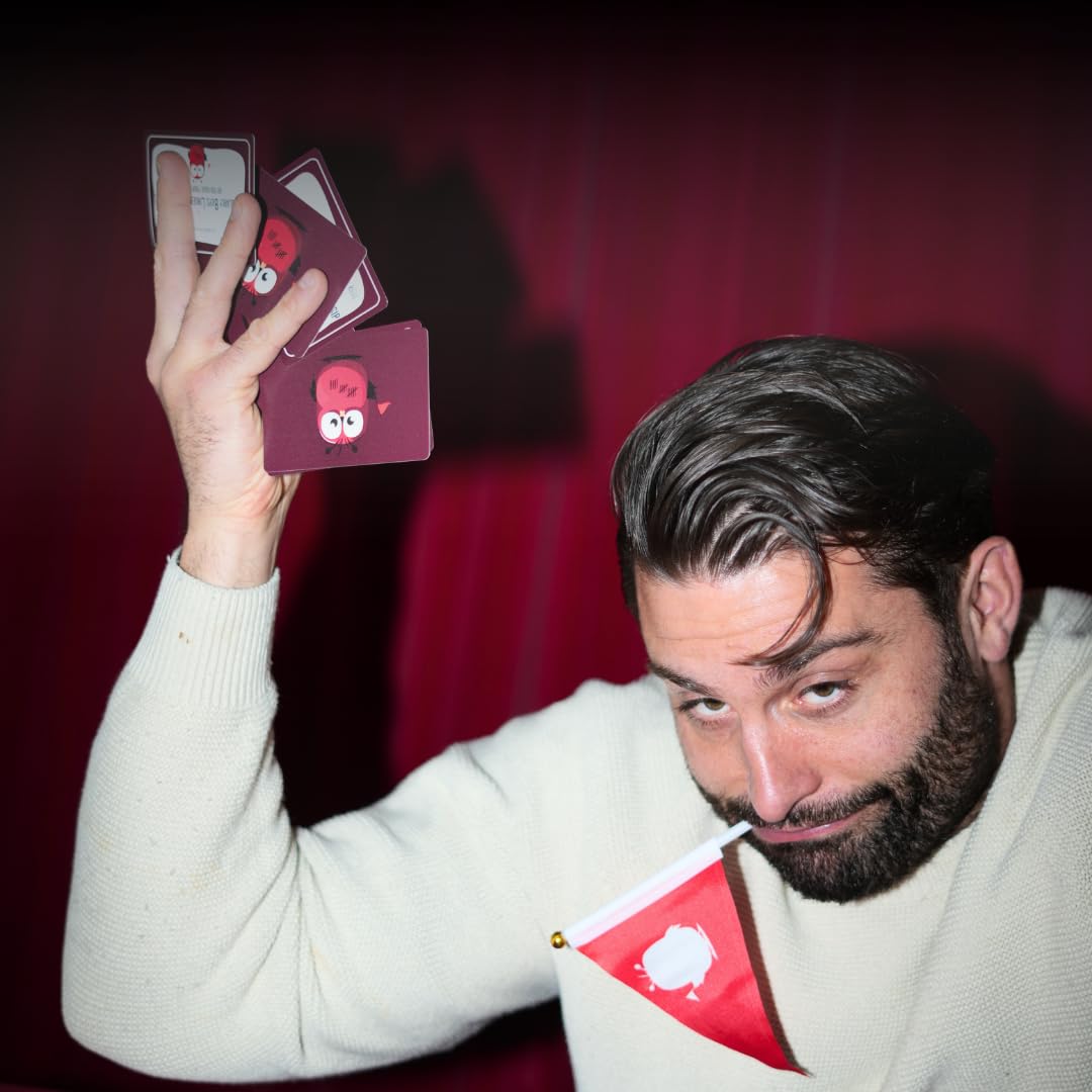 Asmodee Party Games È una Red Flag? Edizione VM18 gioco carte 18+