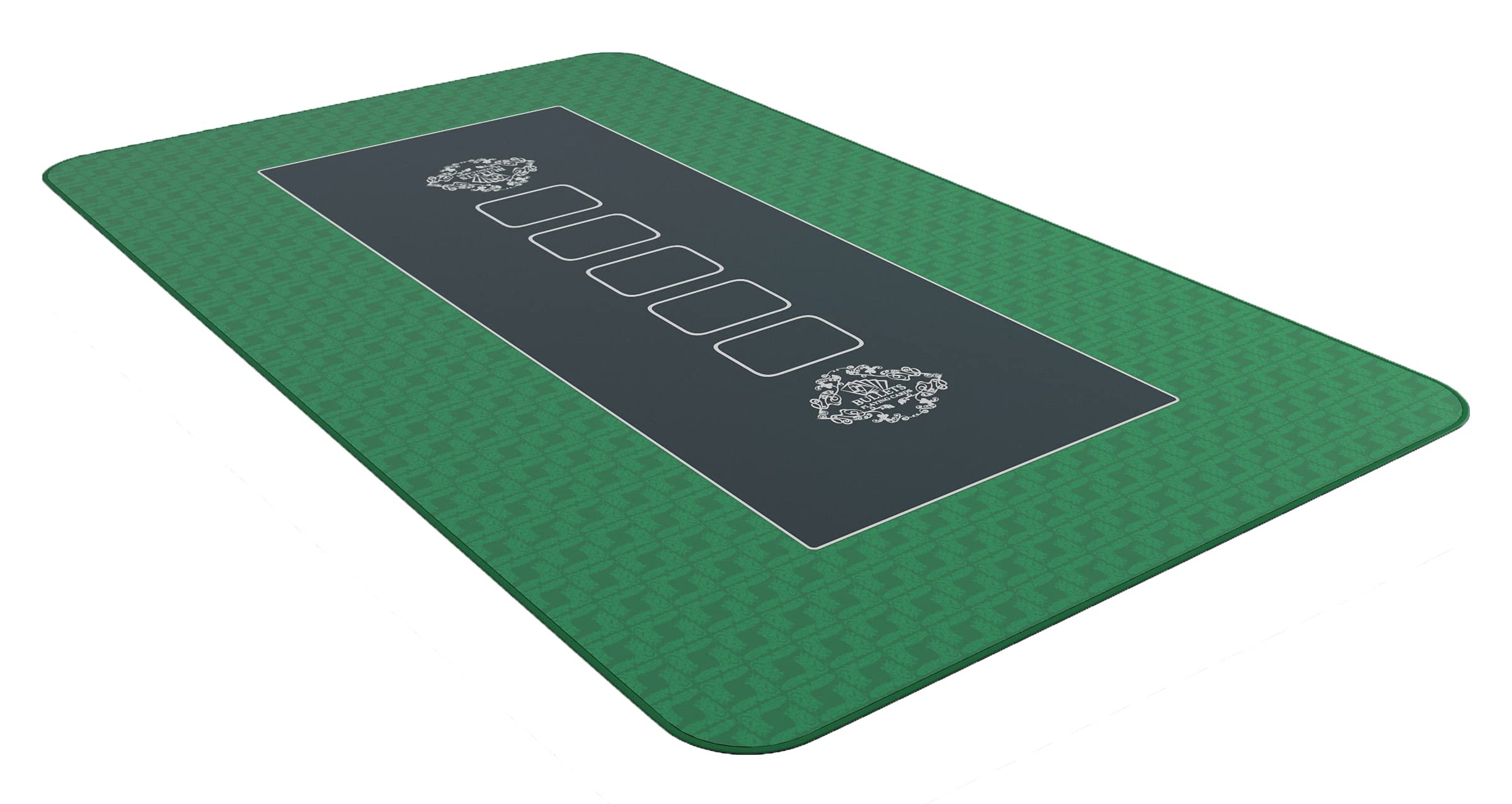 Bullets Tappetino Poker Verde 100x60 cm Deluxe antiscivolo
