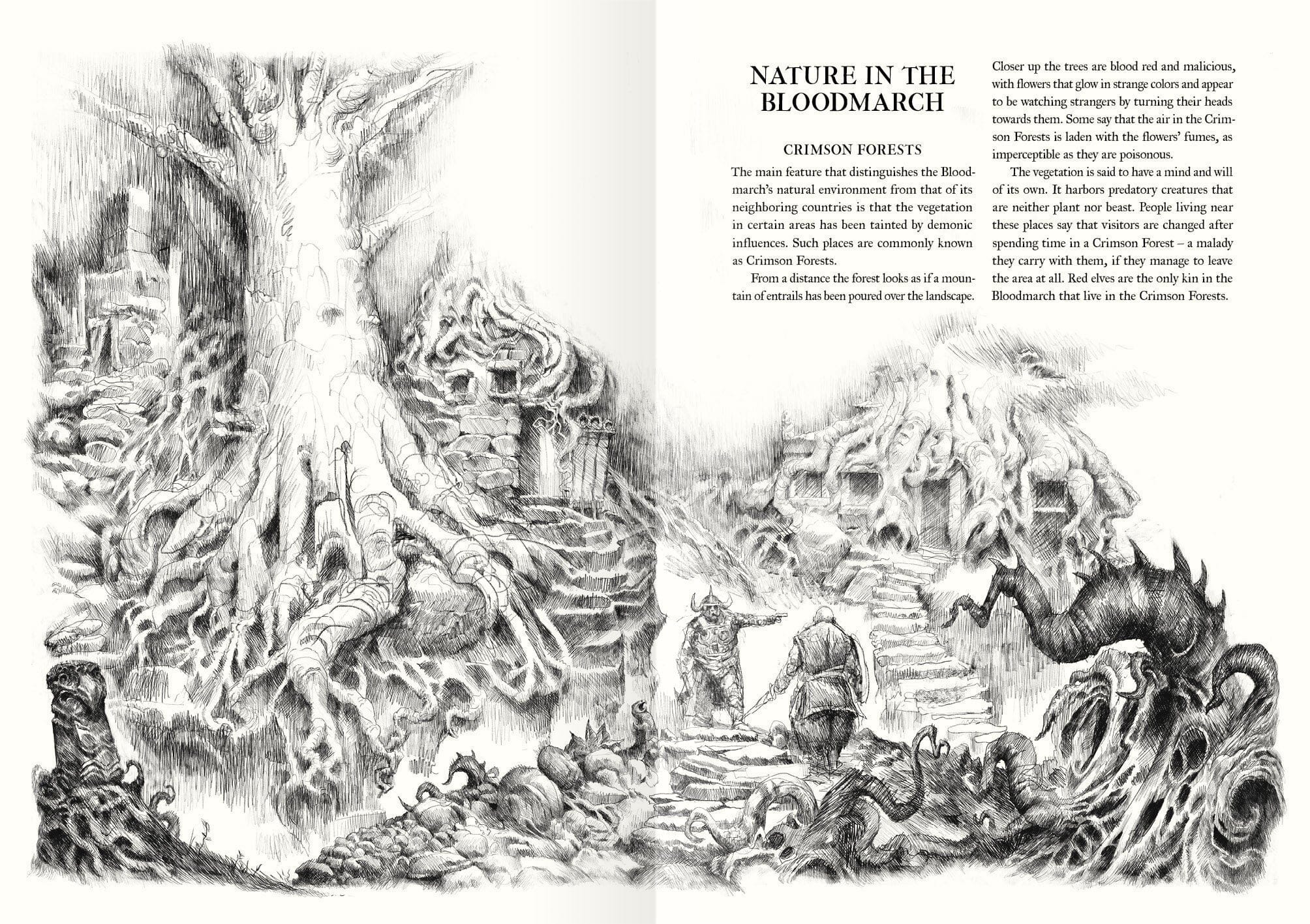 Modiphius Forbidden Lands The Bloodmarch Manuale Campagna