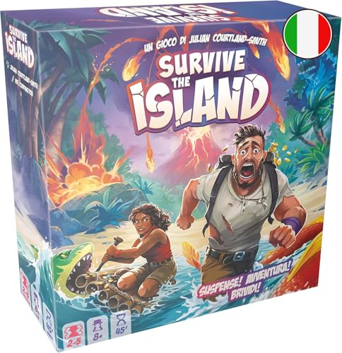 Asmodee Survive the Island Gioco da Tavolo Avventura Italiano