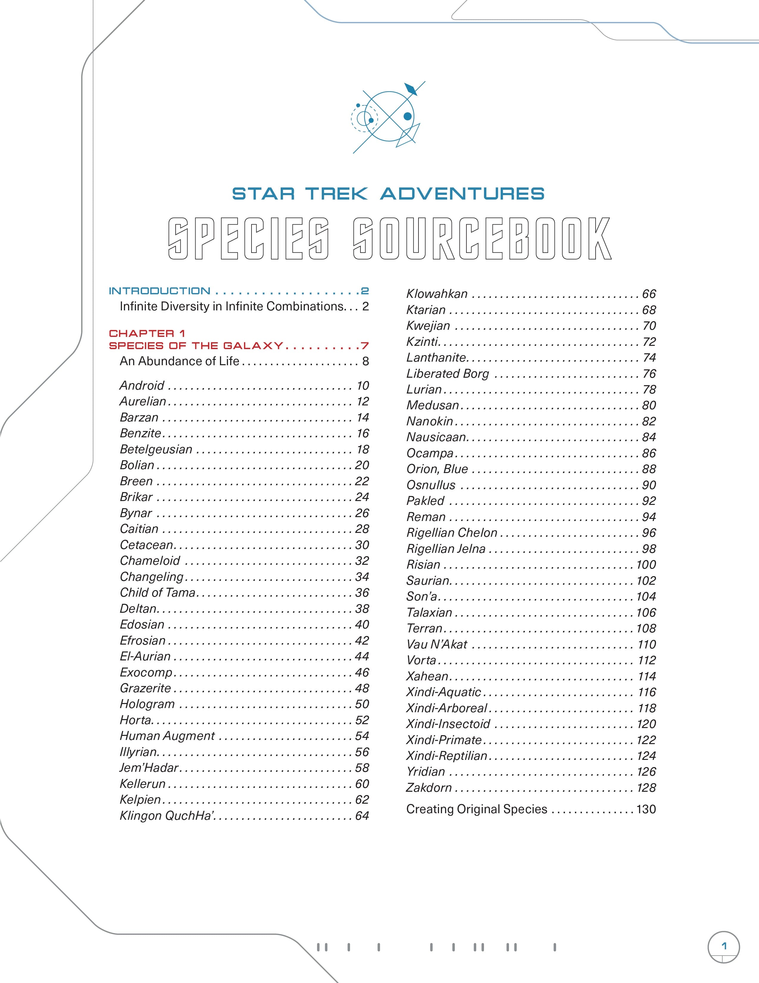 Modiphius Star Trek Adventures Species manuale seconda edizione
