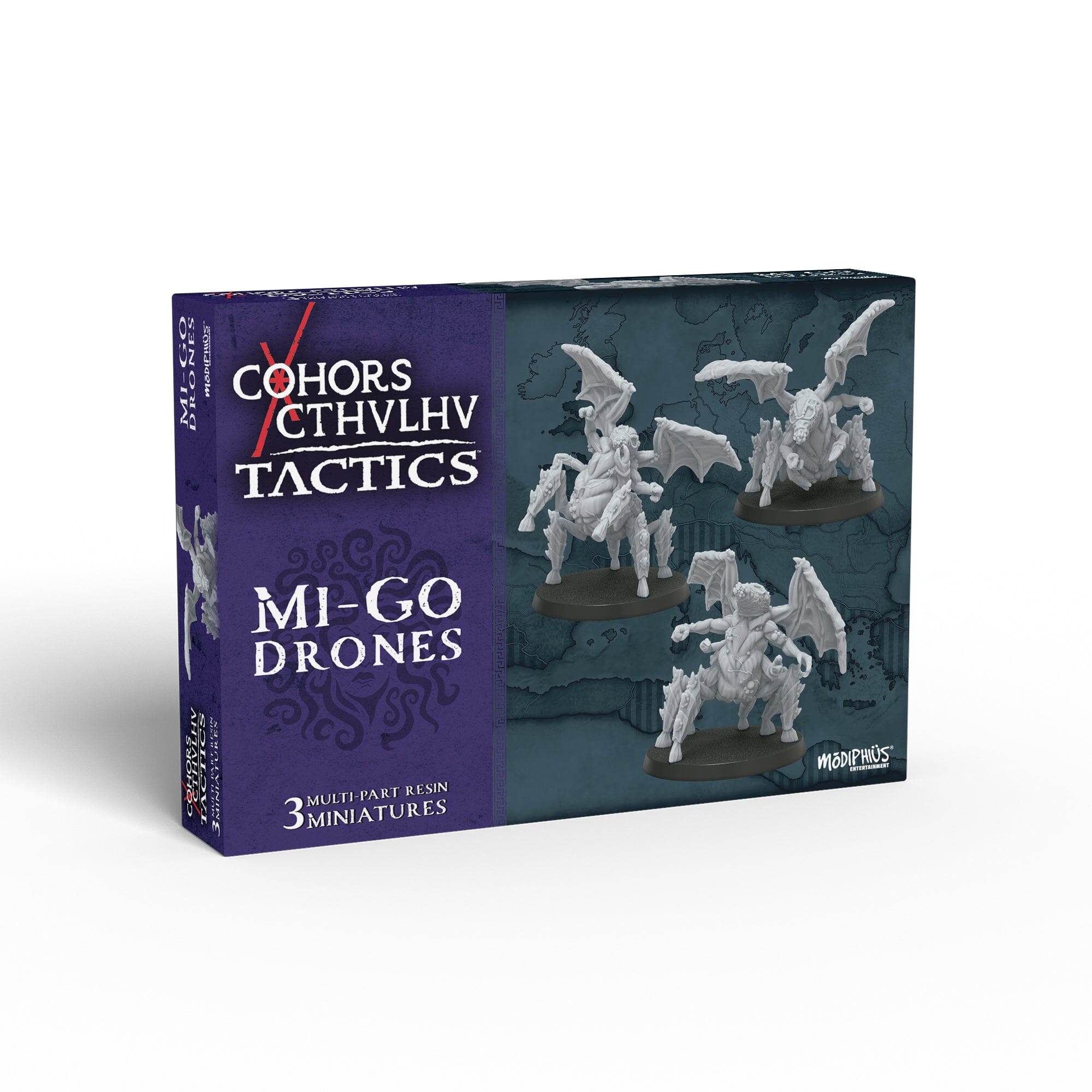 Modiphius Cohors Cthulhu Tactics miniature Mi-Go Drones 3 pezzi 28mm