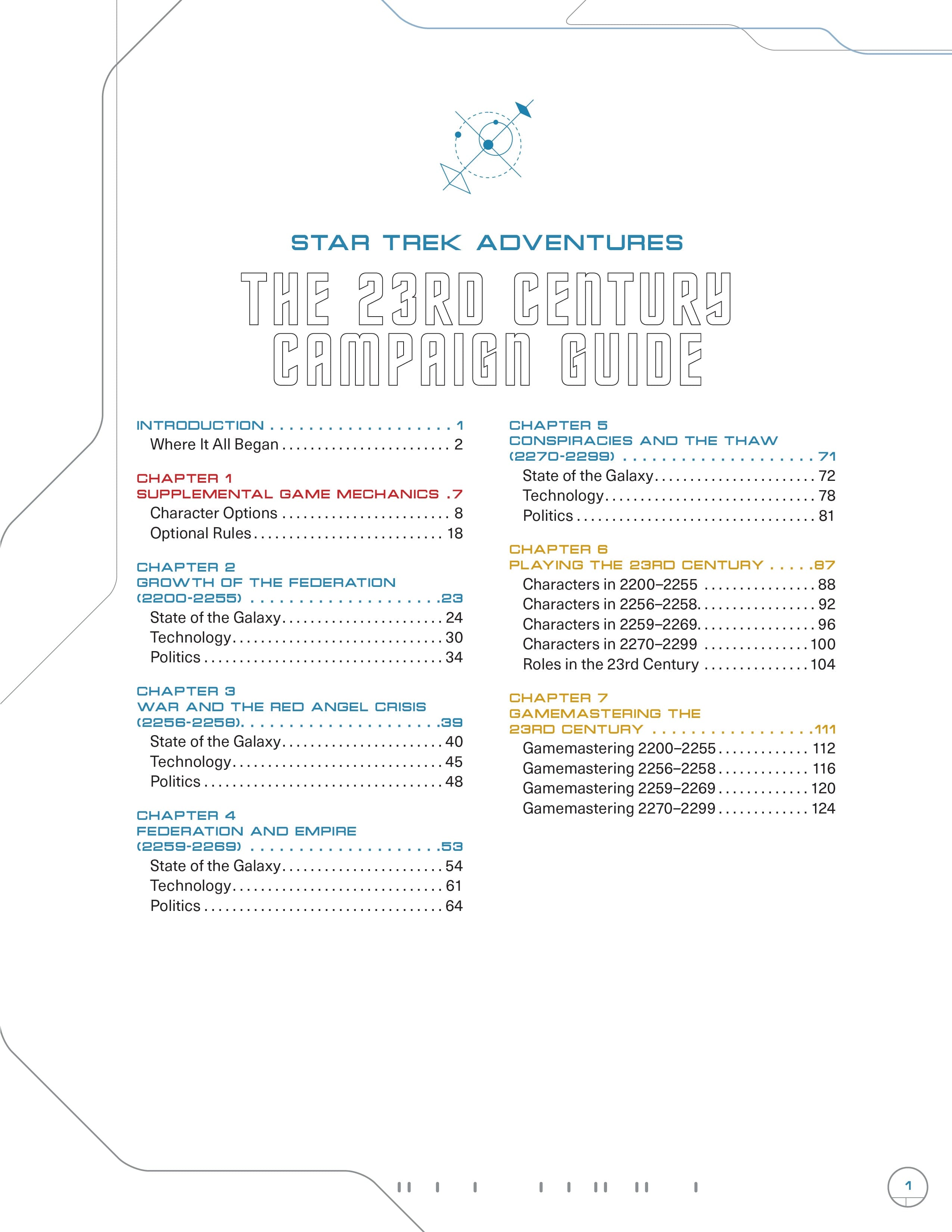 Modiphius Star Trek Adventures 23rd Century Campaign Guide libro