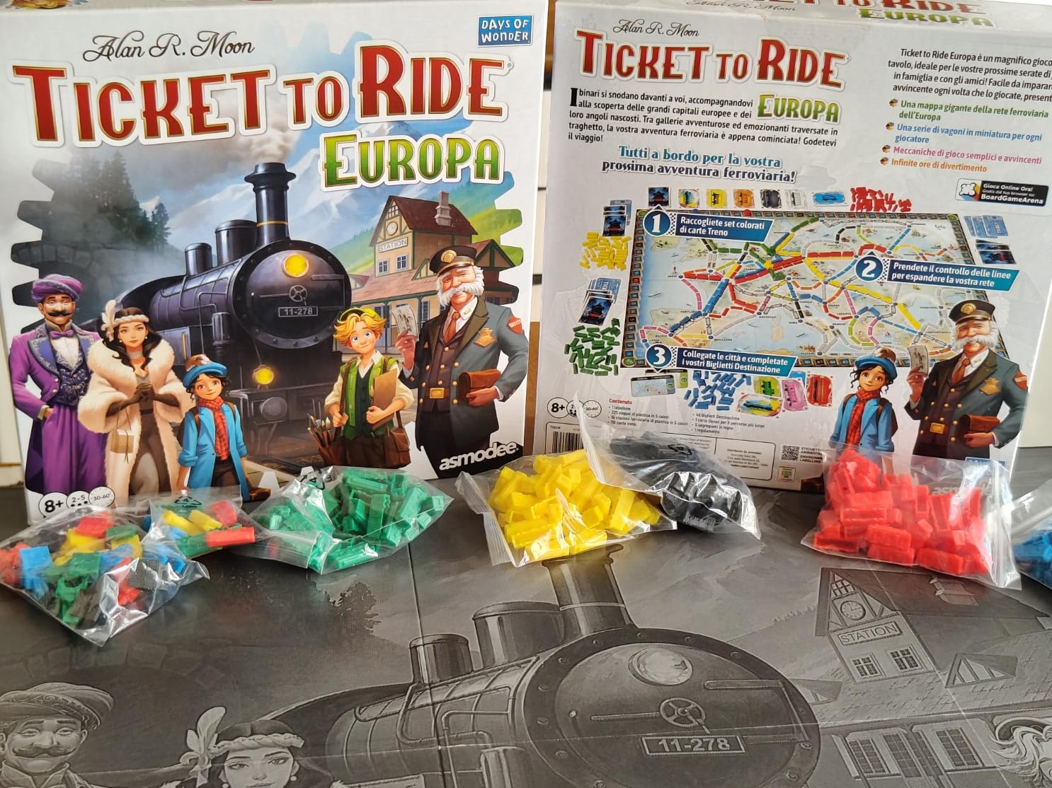 Asmodee Ticket to Ride Europa Nuova Gioco da Tavolo 2-5 Giocatori
