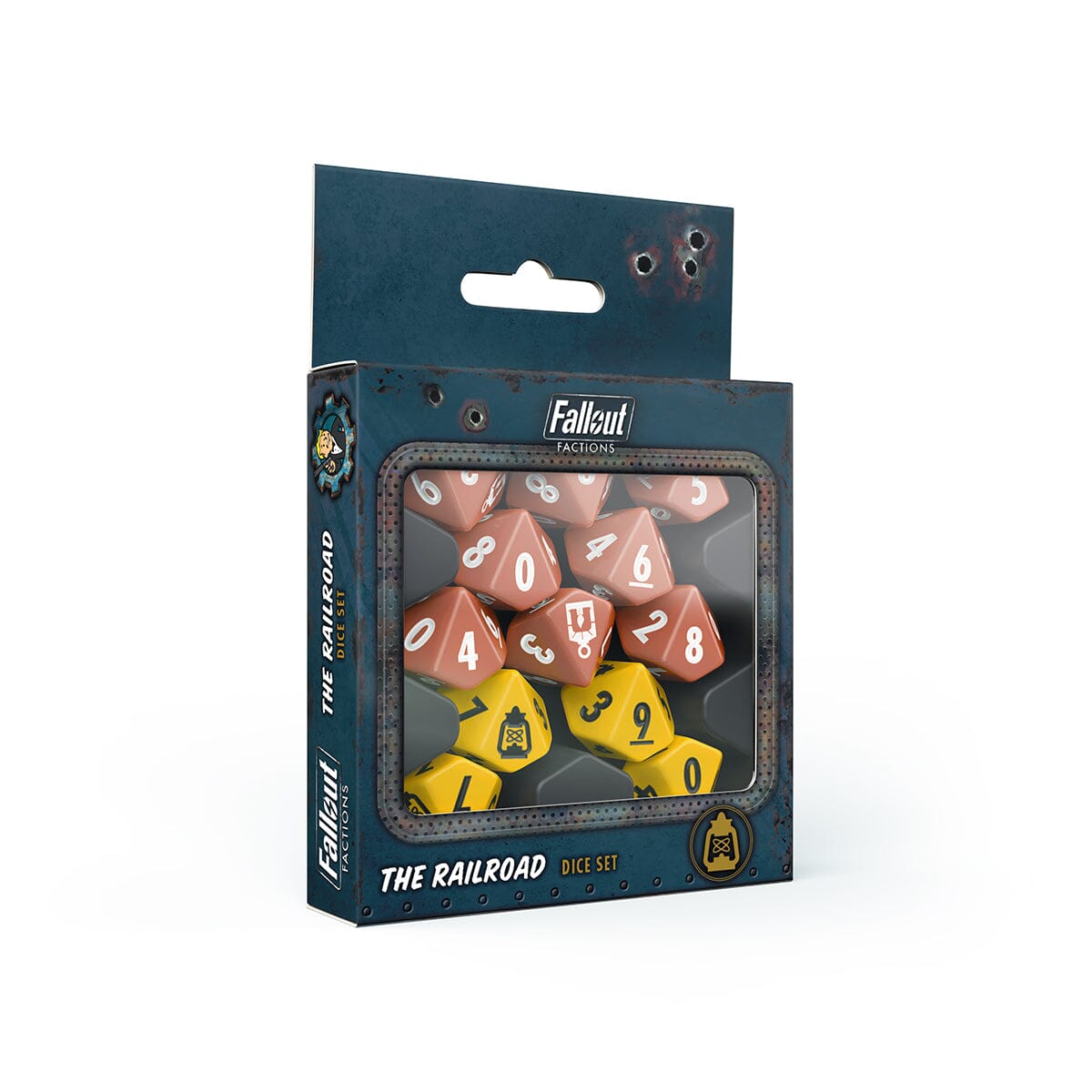 Modiphius Fallout Factions Set Dadi The Railroad 12 dadi d10