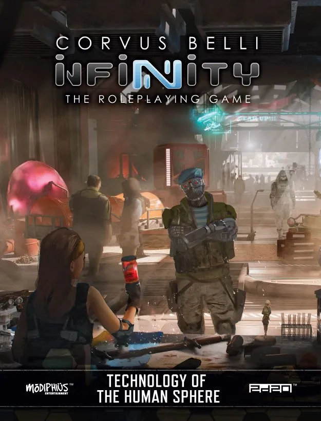 Modiphius Infinity Technology of the Human Sphere manuale PDF