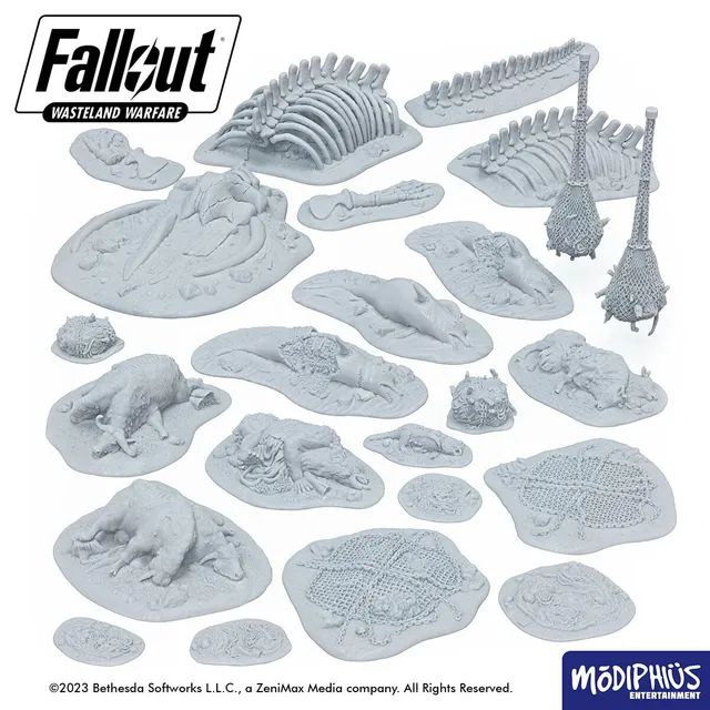 Modiphius Fallout Wasteland Warfare Meat and Gore STL scenari