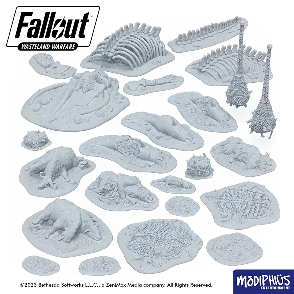 Modiphius Fallout Wasteland Warfare Meat and Gore STL scenari