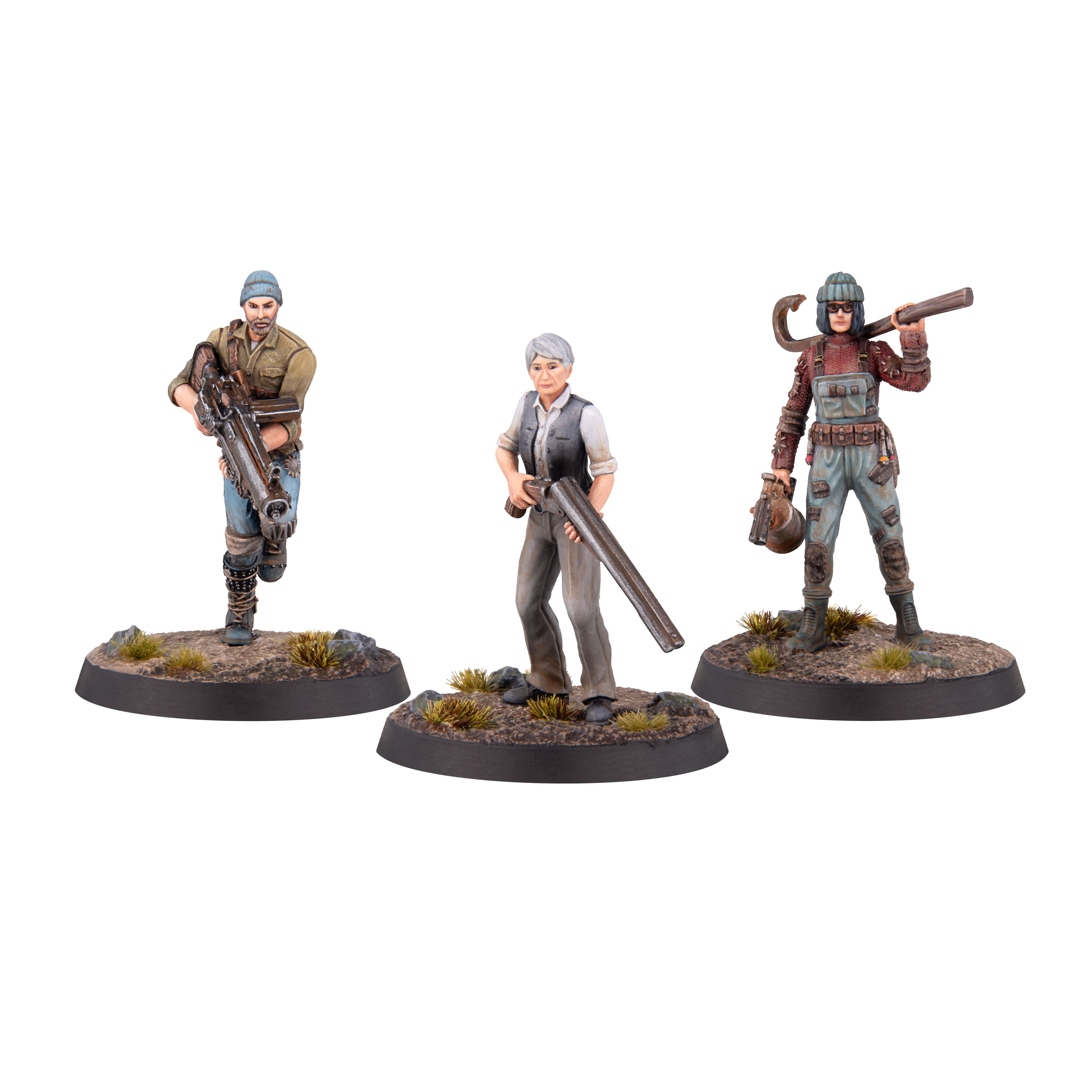 Fallout Miniatures Survivors Harbormen set 3 miniature Far Harbor