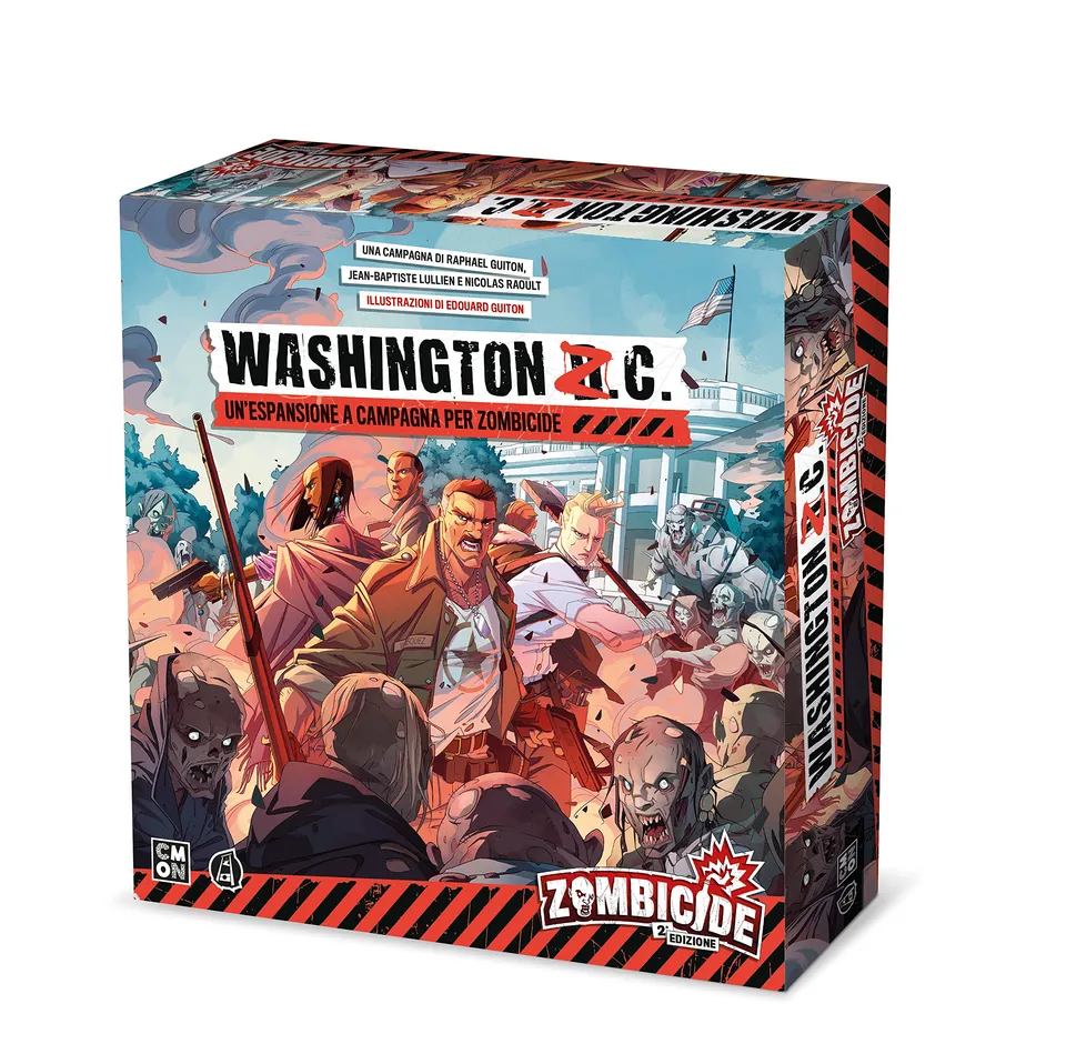 Asmodee Zombicide Washington Z.C. espansione gioco tavolo italiano