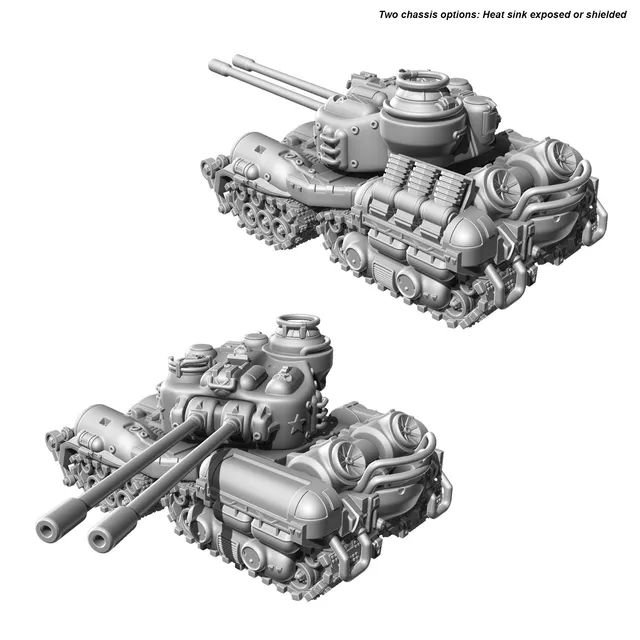 Modiphius Fallout Tank file STL stampa 3D Wasteland Warfare