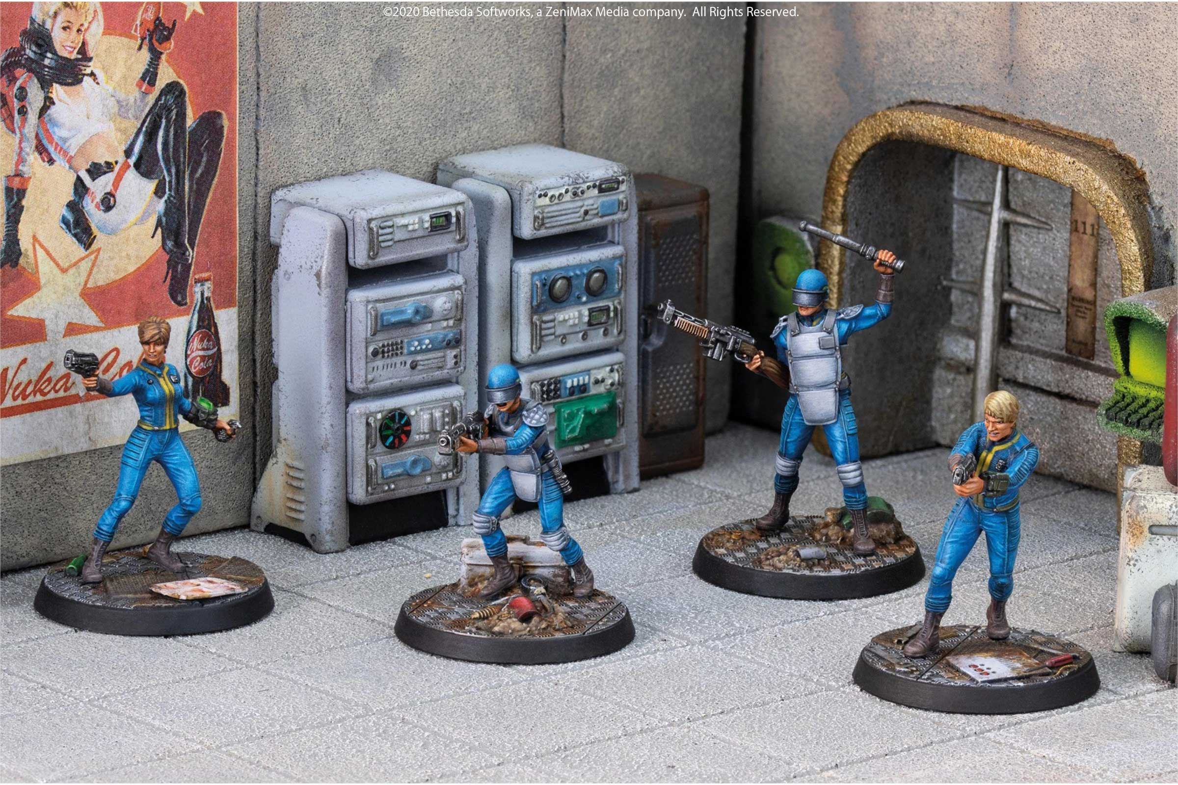 Modiphius Fallout Wasteland Warfare Survivors Vault Personnel miniature