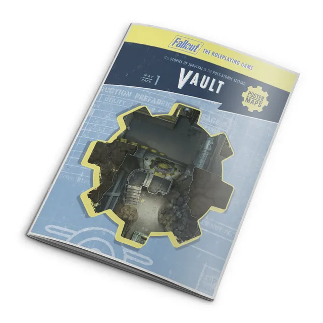Modiphius Fallout GDR Map Pack 1 Vault Mappe Battlemap 8 Poster