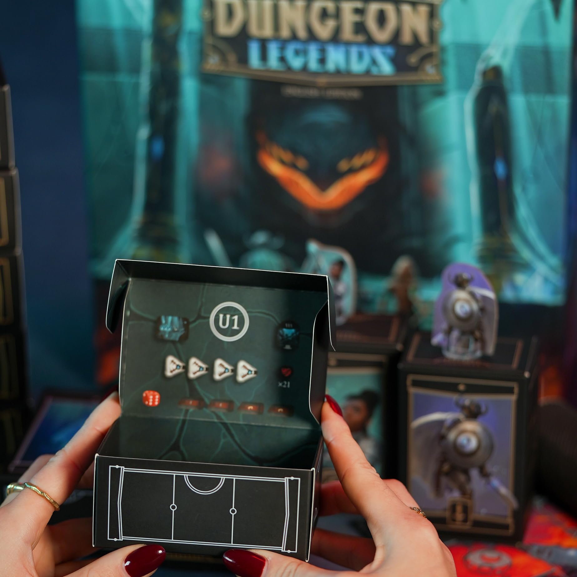 Asmodee Dungeon Legends gioco tavolo cooperativo 1-4 fantasy