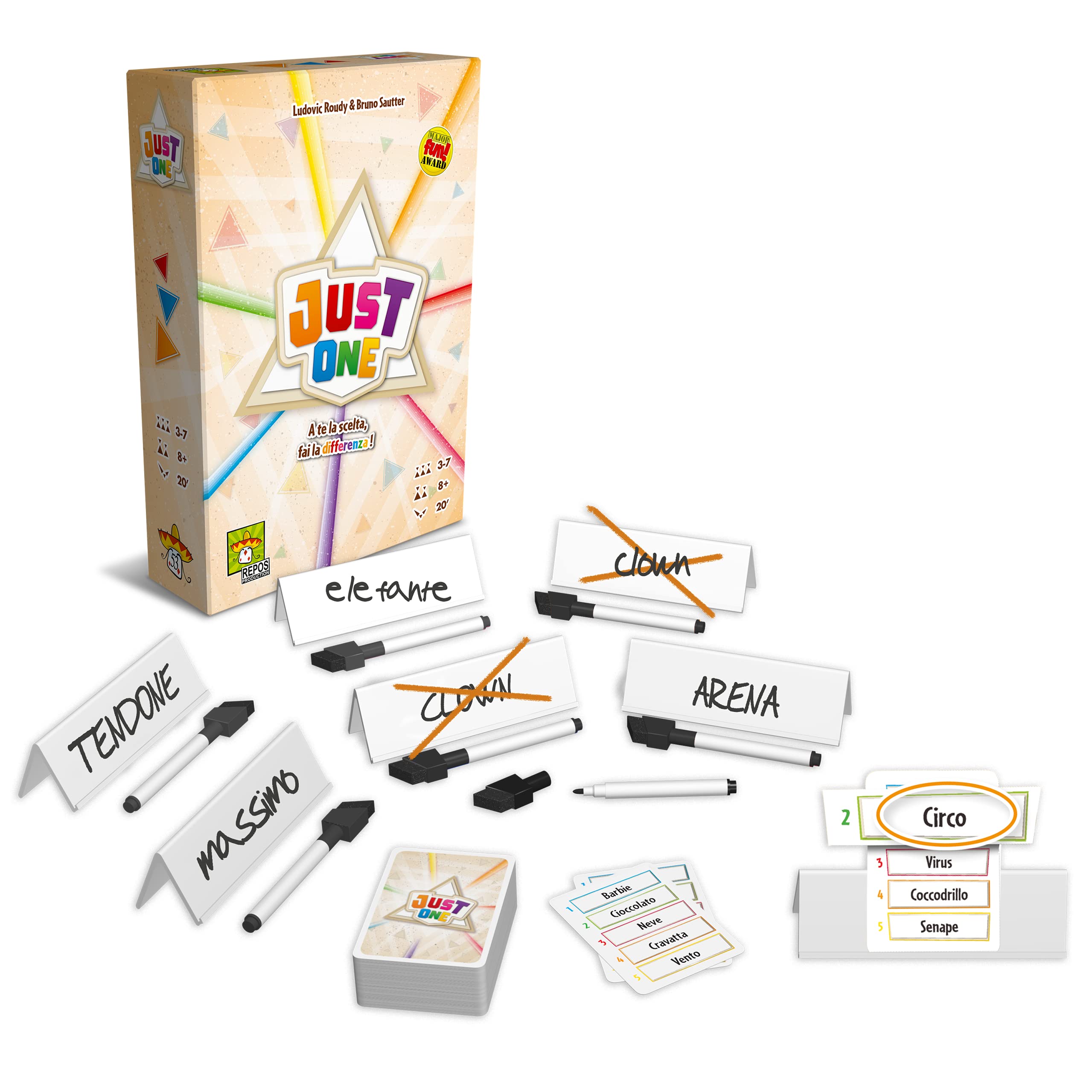 Asmodee Just One Party Game Cooperativo Parole 3-7 giocatori