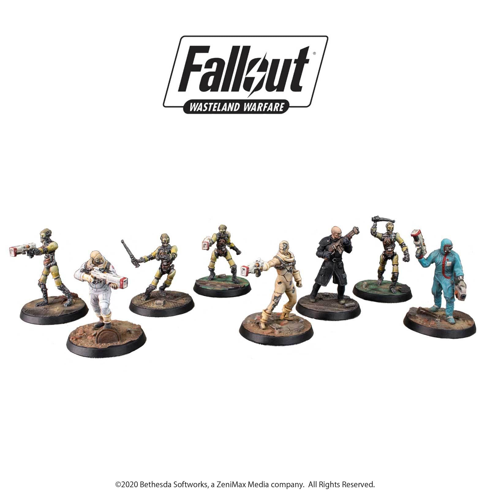 Modiphius Fallout Wasteland Warfare Institute Core Box 8 miniature