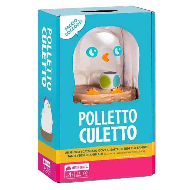 Asmodee Polletto Culetto gioco bambini 2-6 giocatori 4+ anni