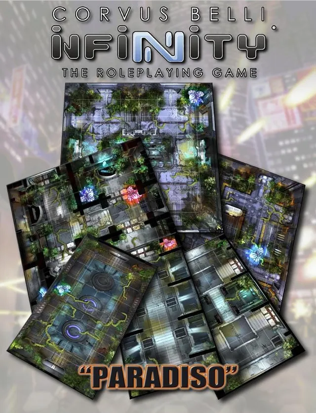 Modiphius Infinity Paradiso Geomorphic Tile Set PDF 55 tiles
