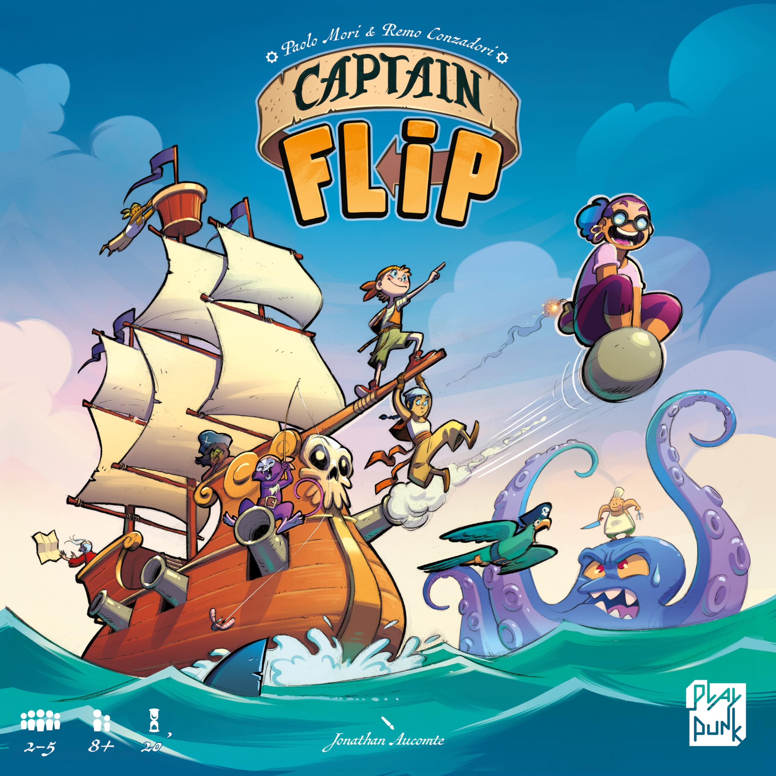 Asmodee Captain Flip Gioco da Tavolo pirati 2-5 giocatori