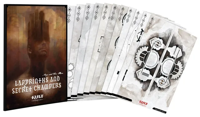 Modiphius KULT Labyrinths & Secret Chambers mappe GDR