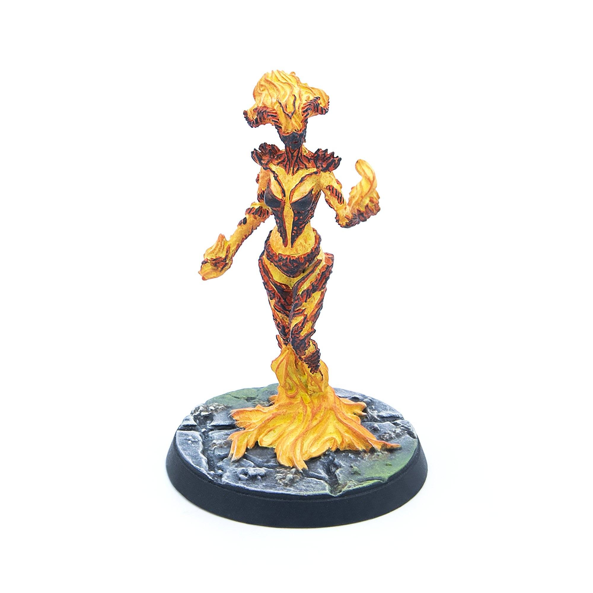 Modiphius Elder Scrolls Call to Arms Flame Atronachs miniature x3
