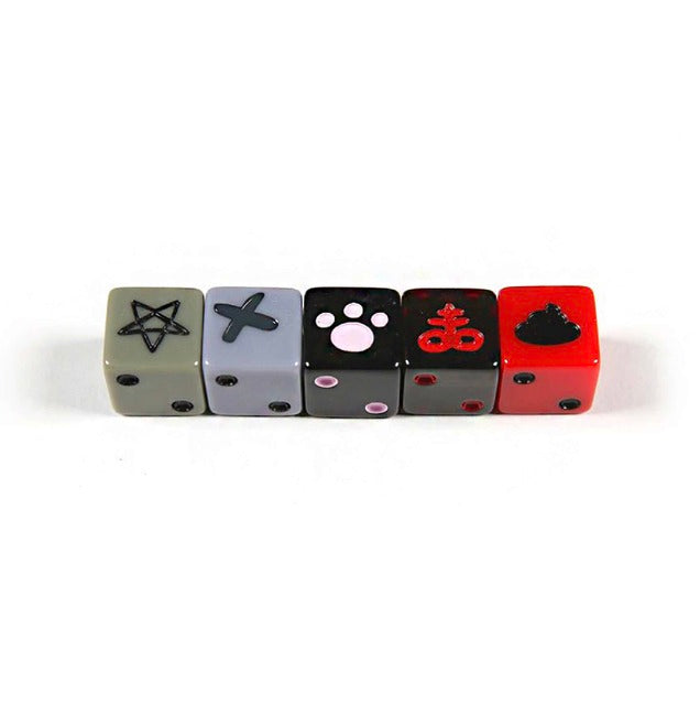 Binding of Isaac Four Souls Unholy Rollers set 5 dadi D6