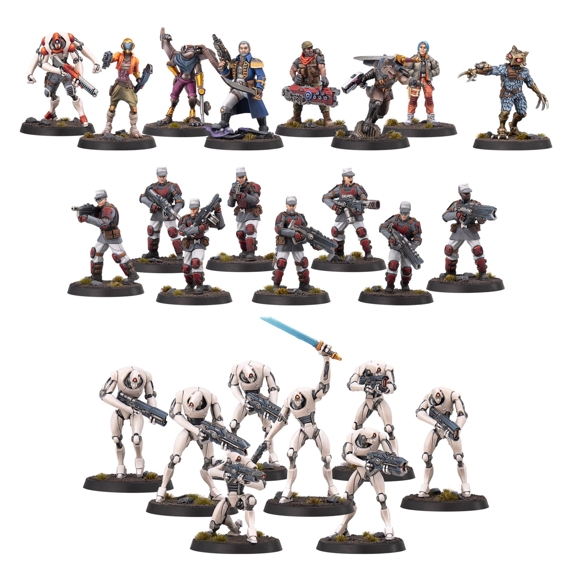 Modiphius Five Parsecs Bundle miniature 32mm Crew Owlman