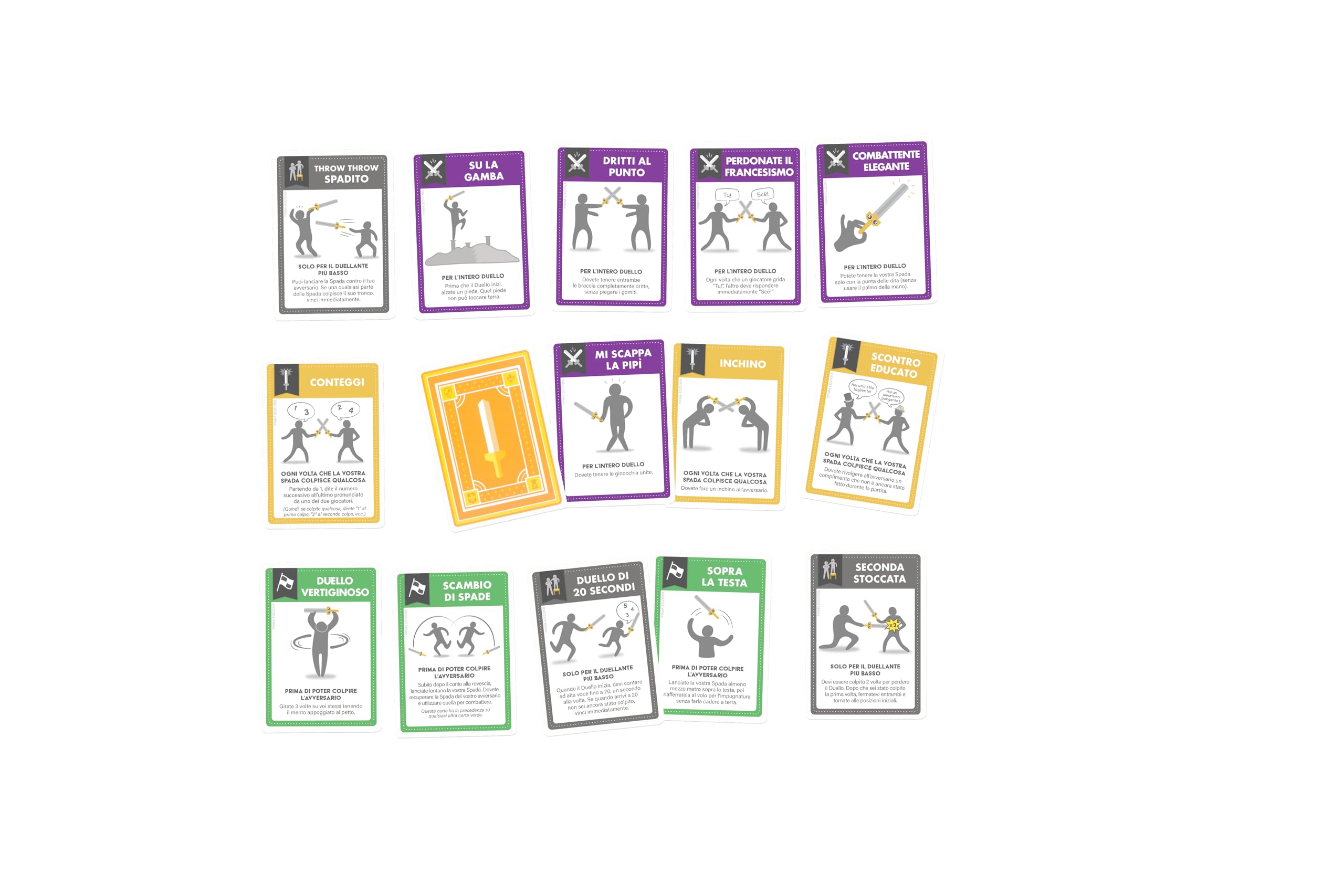 Asmodee Colpiamoci con Spade Finte gioco di carte 3-6 giocatori
