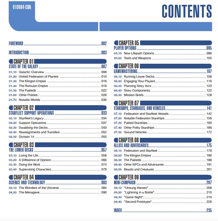 Modiphius Star Trek Adventures Lower Decks Campaign Guide GDR