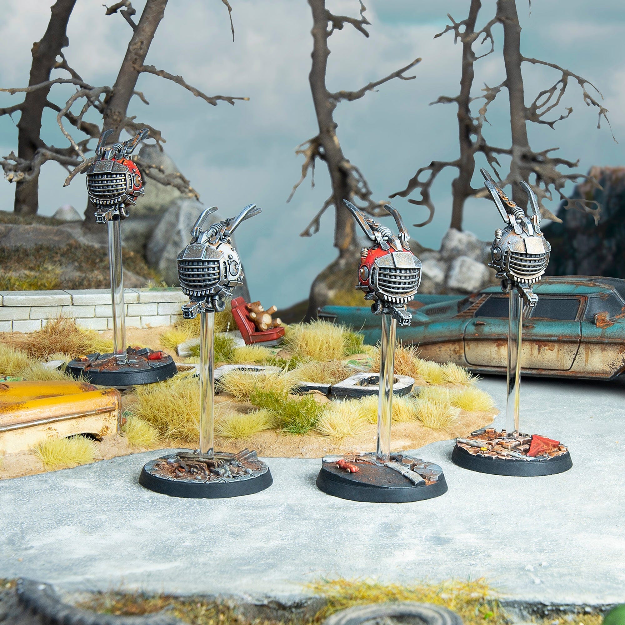 Modiphius Fallout Wasteland Warfare Eyebots robot miniature 4pz
