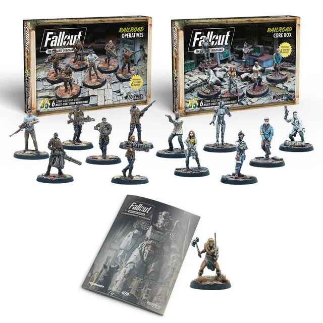 Fallout Wasteland Warfare Railroad Bundle miniature box