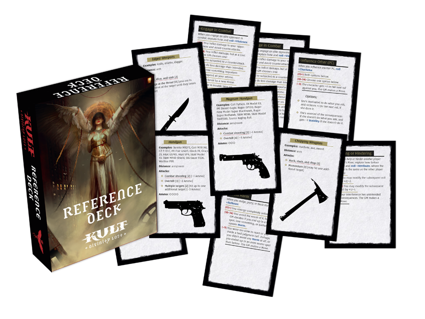 Modiphius KULT Divinity Lost Reference Deck mazzo 55 carte