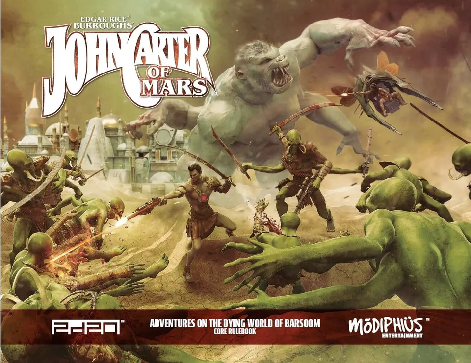 Modiphius John Carter of Mars bundle manuali stampa + PDF