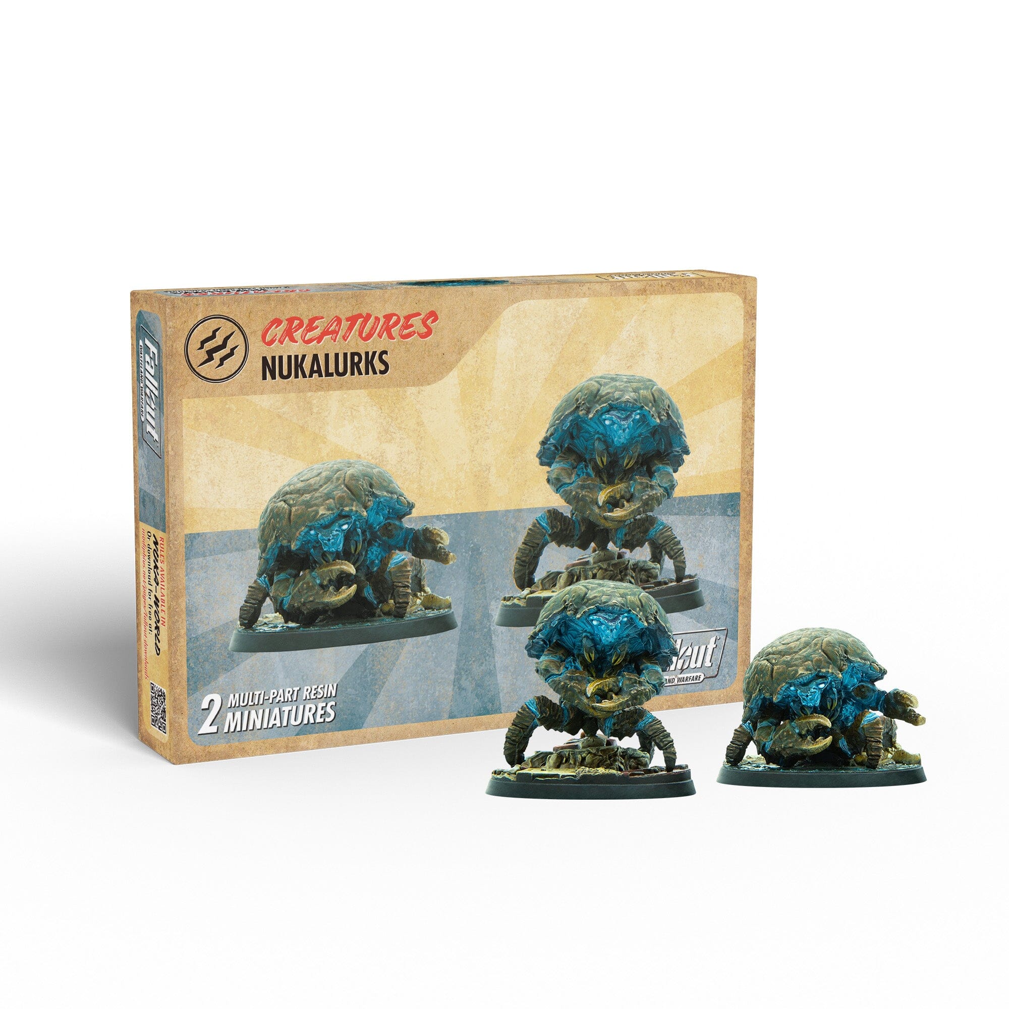 Modiphius Fallout Wasteland Warfare Miniature Nukalurks 2pz