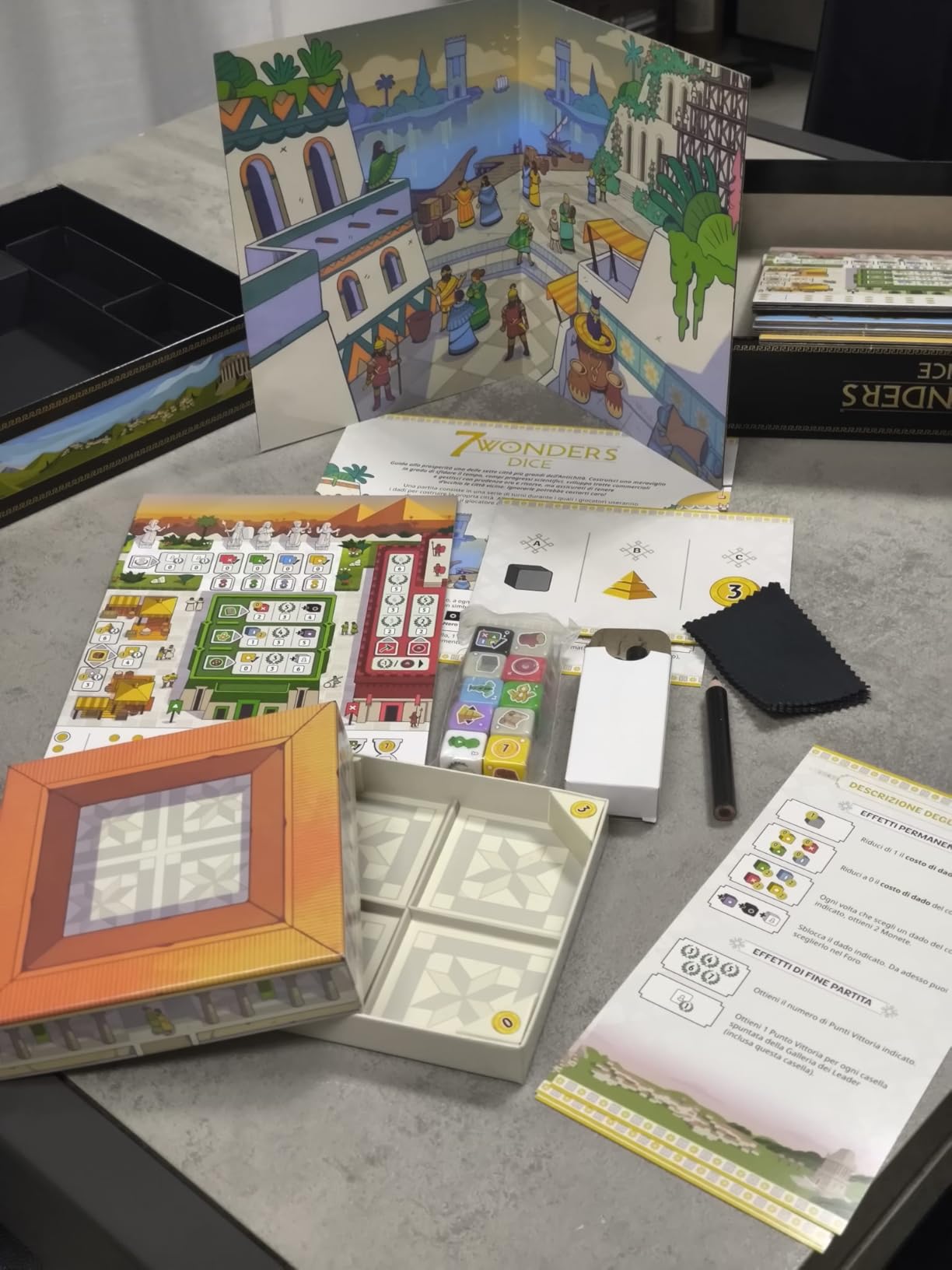 Asmodee 7 Wonders Dice gioco da tavolo roll & write italiano