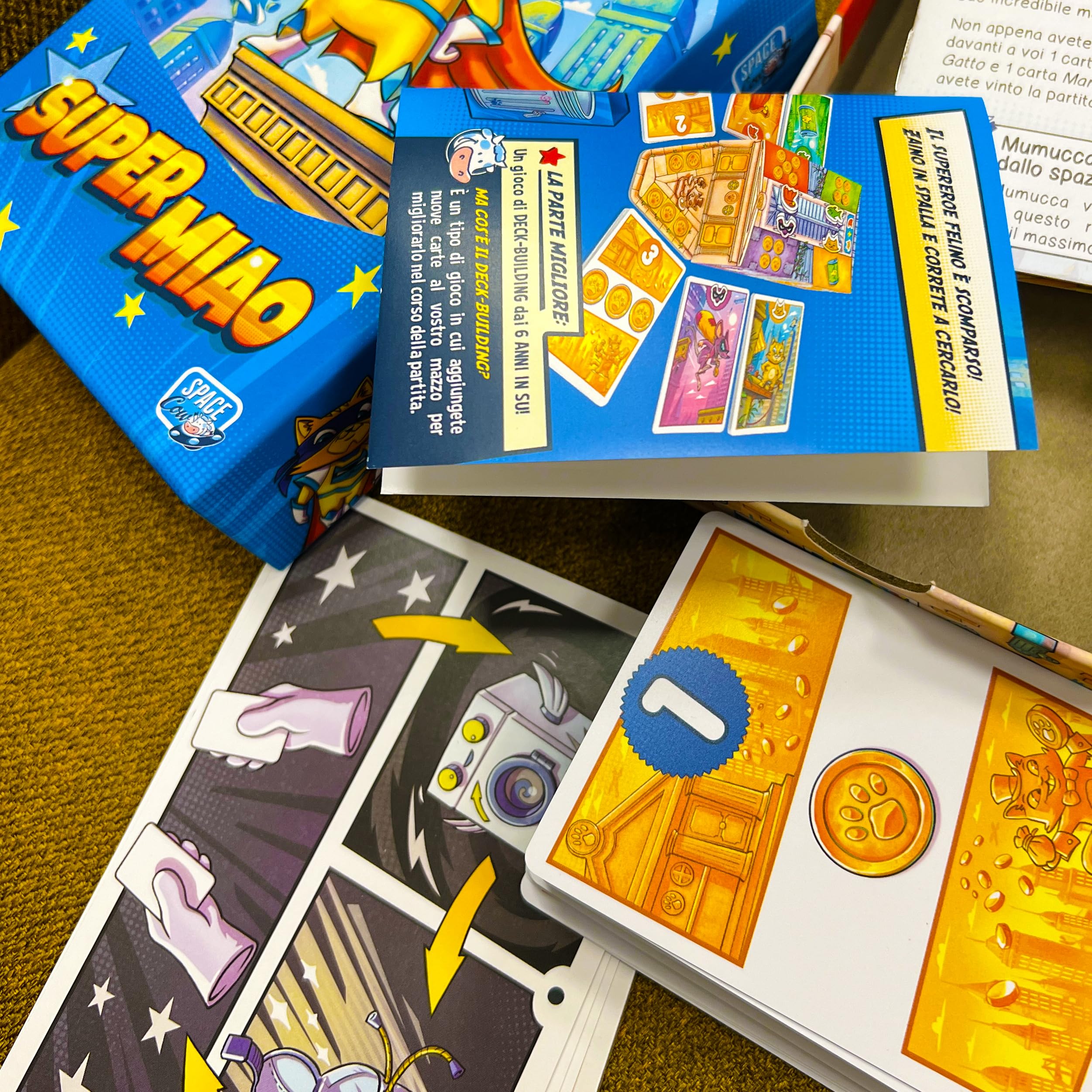 Asmodee Super Miao gioco da tavolo italiano deck-building 6+