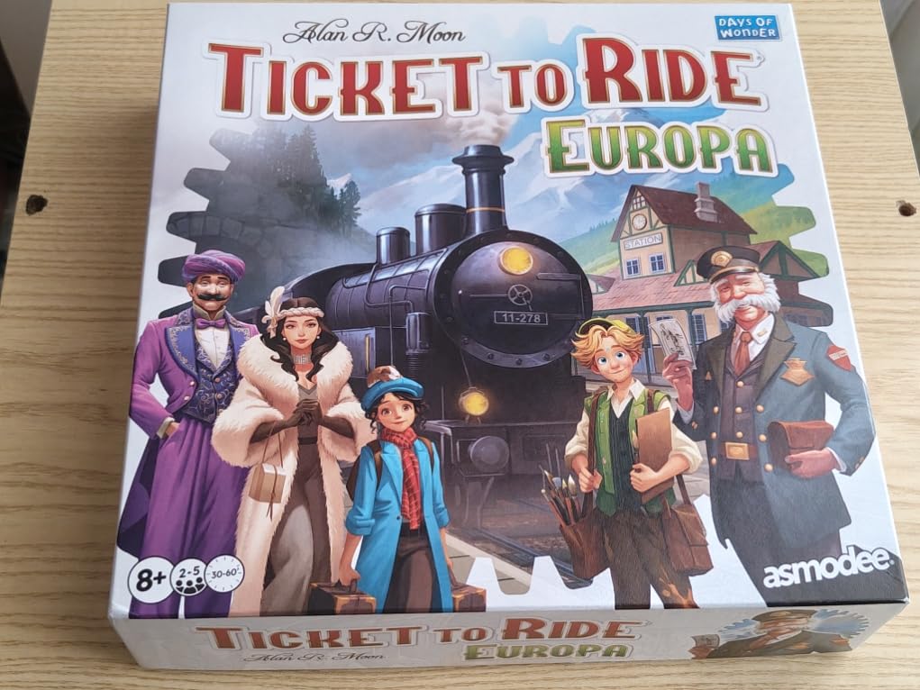 Asmodee Ticket to Ride Europa Nuova Gioco da Tavolo 2-5 Giocatori