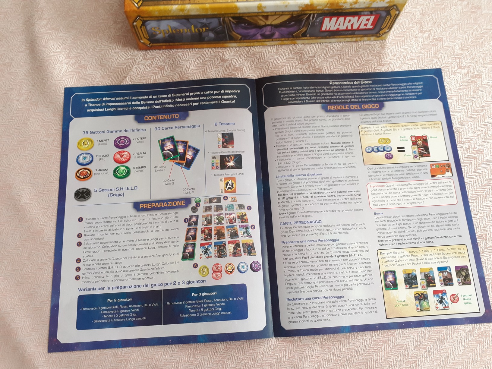 Asmodee Splendor Marvel gioco tavolo strategia supereroi