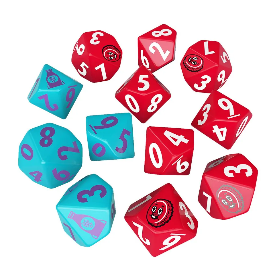Modiphius Fallout Factions set dadi Nuka-Cola 12 pezzi